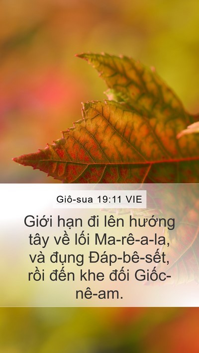 Giô-sua 19:11 VIE Bible Verse Image