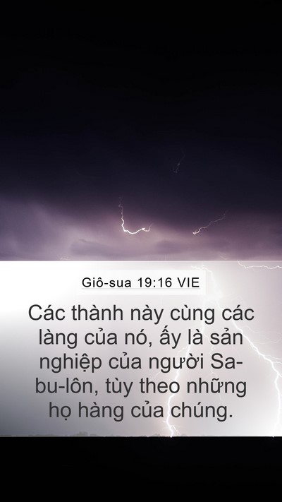 Giô-sua 19:16 VIE Mobile Phone Wallpaper - Các thành này cùng các làng của nó, ấy - Mobile Bible Verse Wallpaper