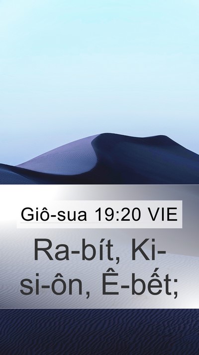 Giô-sua 19:20 VIE Mobile Phone Wallpaper - Ra-bít, Ki-si-ôn, - Mobile Bible Verse Wallpaper