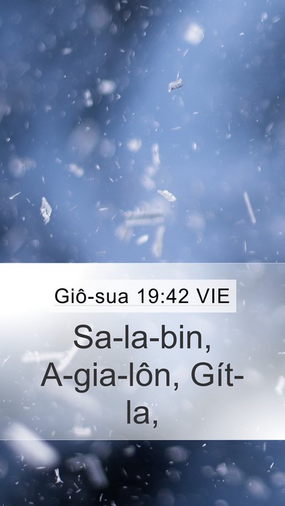 Giô-sua 19:42 VIE Bible Verse Image