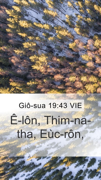 Giô-sua 19:43 VIE Bible Verse Image