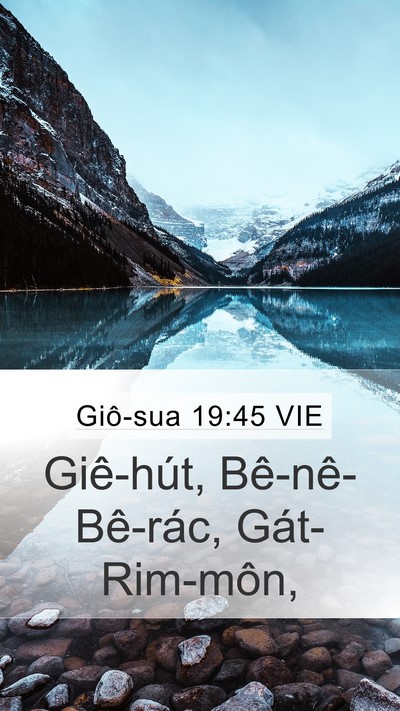 Giô-sua 19:45 VIE Mobile Phone Wallpaper - Giê-hút, Bê-nê-Bê-rác, - Mobile Bible Verse Wallpaper