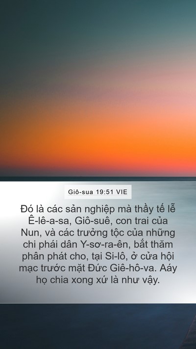 Giô-sua 19:51 VIE Bible Verse Image