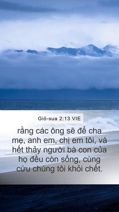 Giô-sua 2:13 VIE Bible Verse Image