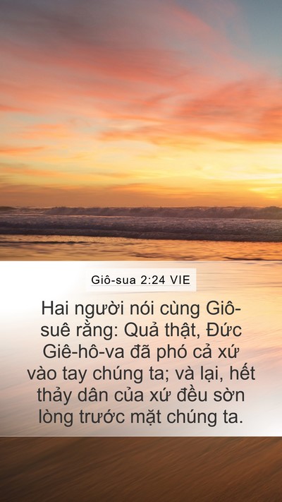 Giô-sua 2:24 VIE Bible Verse Image