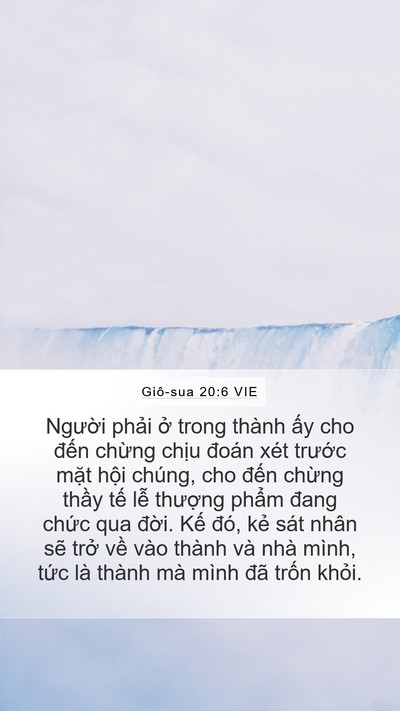 Giô-sua 20:6 VIE Bible Verse Image
