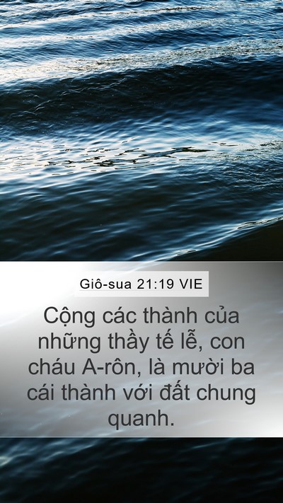 Giô-sua 21:19 VIE Mobile Phone Wallpaper - Cộng các thành của những thầy tế - Mobile Bible Verse Wallpaper