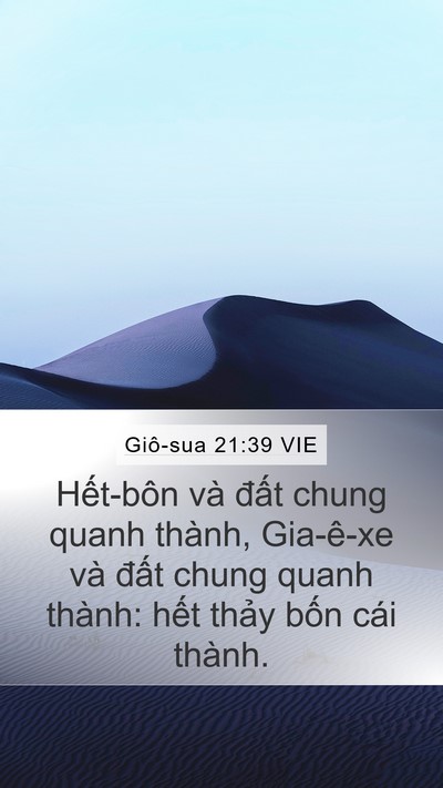 Giô-sua 21:39 VIE Mobile Phone Wallpaper - Hết-bôn và đất chung quanh thành, - Mobile Bible Verse Wallpaper