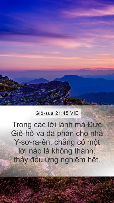 Giô-sua 21:45 VIE Bible Verse Image