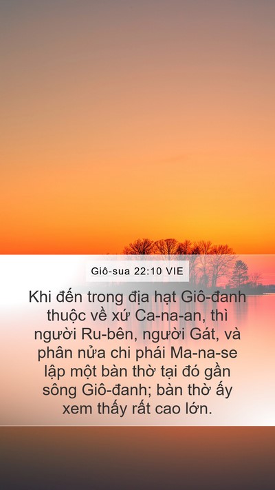 Giô-sua 22:10 VIE Bible Verse Image