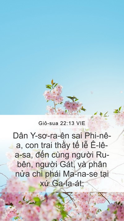 Giô-sua 22:13 VIE Bible Verse Image