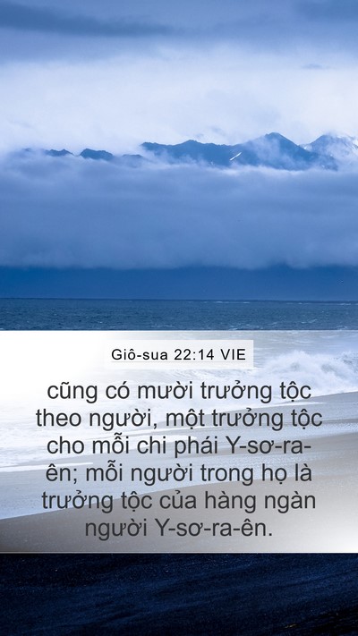 Giô-sua 22:14 VIE Bible Verse Image