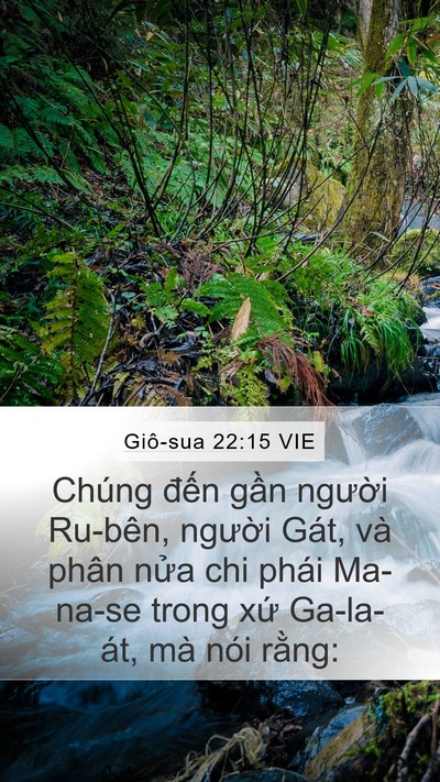 Giô-sua 22:15 VIE Mobile Phone Wallpaper - Chúng đến gần người Ru-bên, người - Mobile Bible Verse Wallpaper