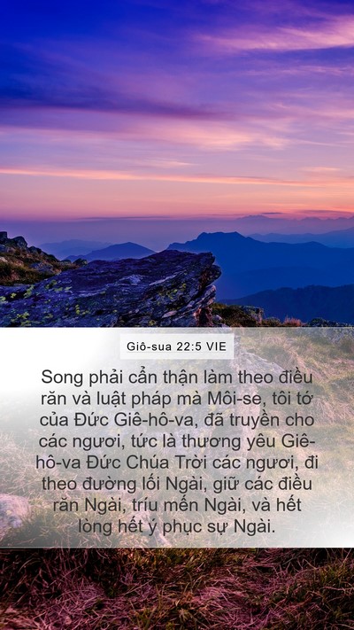 Giô-sua 22:5 VIE Bible Verse Image