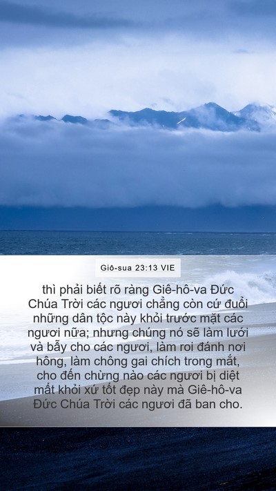 Giô-sua 23:13 VIE Bible Verse Image