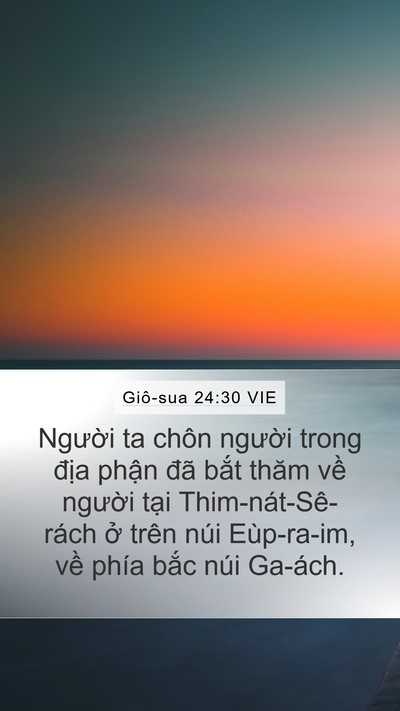 Giô-sua 24:30 VIE Bible Verse Image
