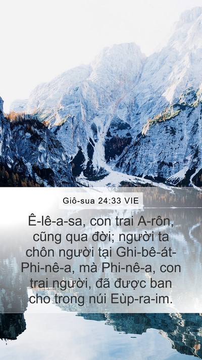 Giô-sua 24:33 VIE Bible Verse Image