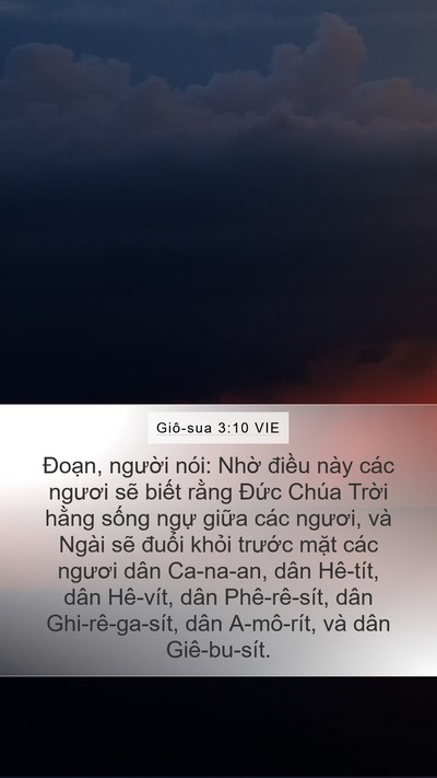 Giô-sua 3:10 VIE Bible Verse Image