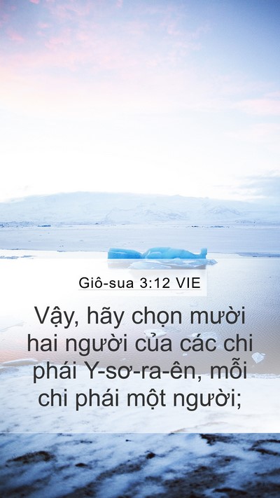 Giô-sua 3:12 VIE Bible Verse Image