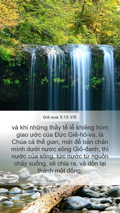 Giô-sua 3:13 VIE Bible Verse Image