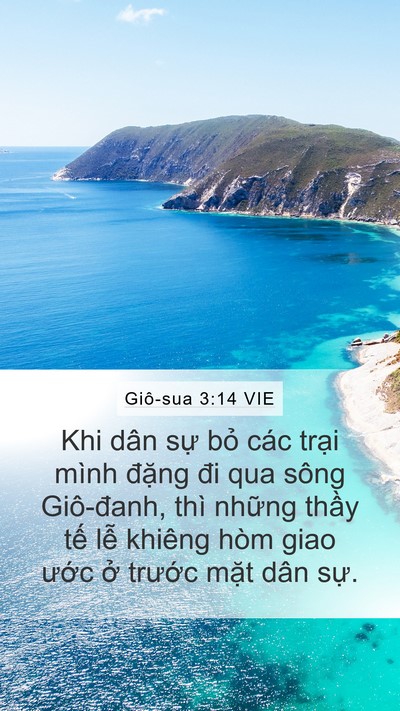 Giô-sua 3:14 VIE Bible Verse Image