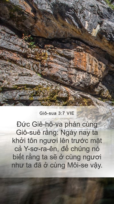 Giô-sua 3:7 VIE Bible Verse Image