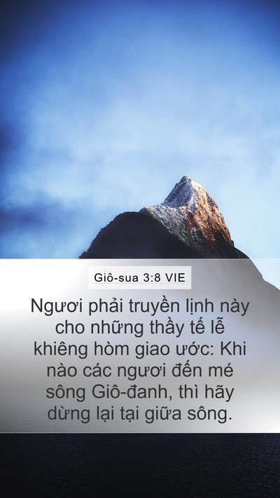 Giô-sua 3:8 VIE Bible Verse Image