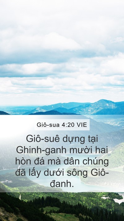 Giô-sua 4:20 VIE Bible Verse Image