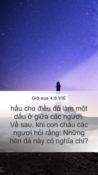 Giô-sua 4:6 VIE Bible Verse Image