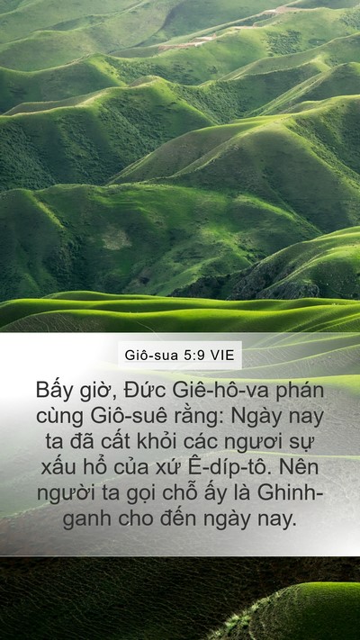 Giô-sua 5:9 VIE Bible Verse Image