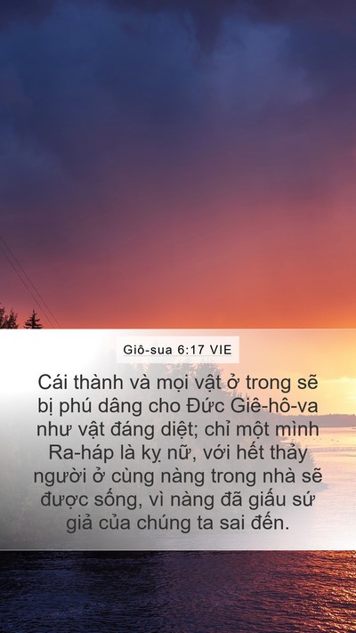 Giô-sua 6:17 VIE Bible Verse Image