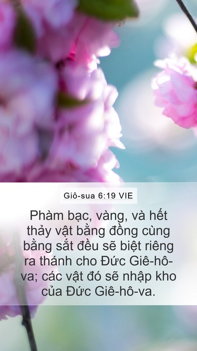 Giô-sua 6:19 VIE Bible Verse Image