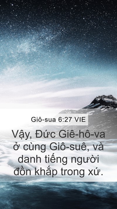 Giô-sua 6:27 VIE Bible Verse Image