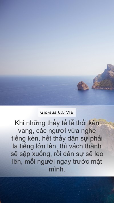 Giô-sua 6:5 VIE Bible Verse Image