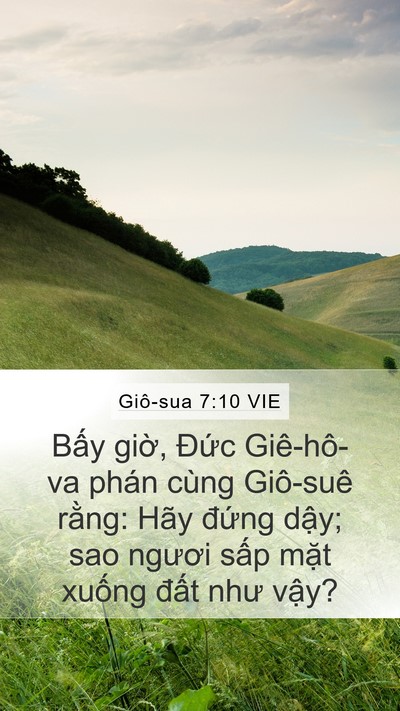 Giô-sua 7:10 VIE Bible Verse Image
