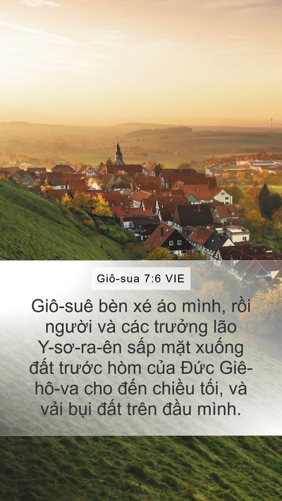 Giô-sua 7:6 VIE Bible Verse Image