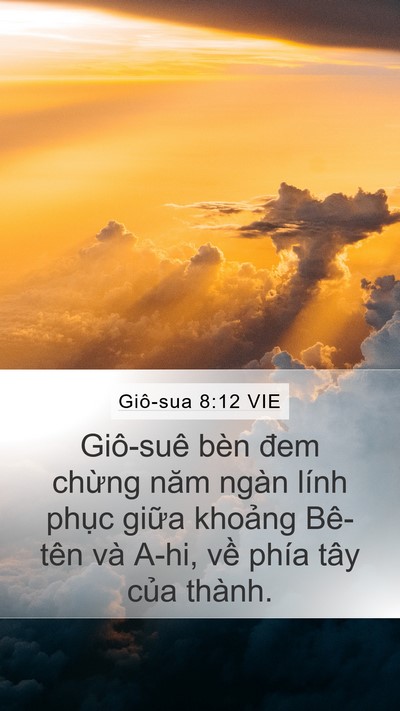 Giô-sua 8:12 VIE Bible Verse Image