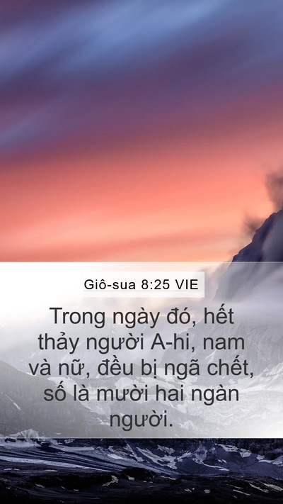 Giô-sua 8:25 VIE Bible Verse Image