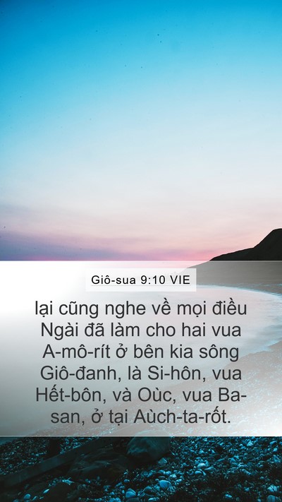 Giô-sua 9:10 VIE Bible Verse Image