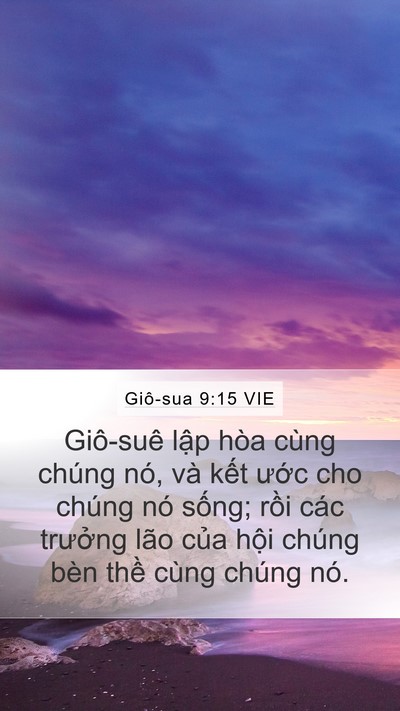 Giô-sua 9:15 VIE Bible Verse Image