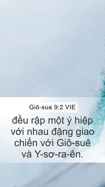 Giô-sua 9:2 VIE Bible Verse Image