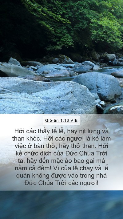 Giô-ên 1:13 VIE Bible Verse Image