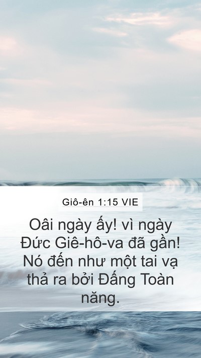 Giô-ên 1:15 VIE Bible Verse Image