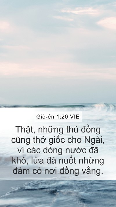 Giô-ên 1:20 VIE Bible Verse Image