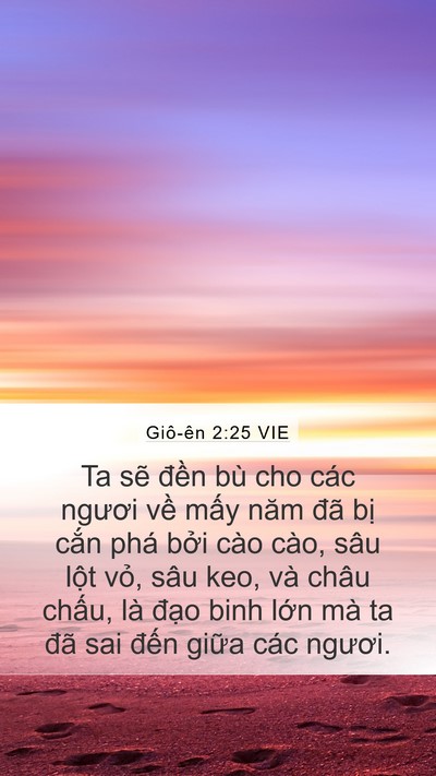 Giô-ên 2:25 VIE Bible Verse Image