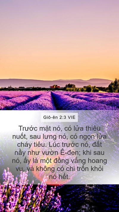 Giô-ên 2:3 VIE Bible Verse Image
