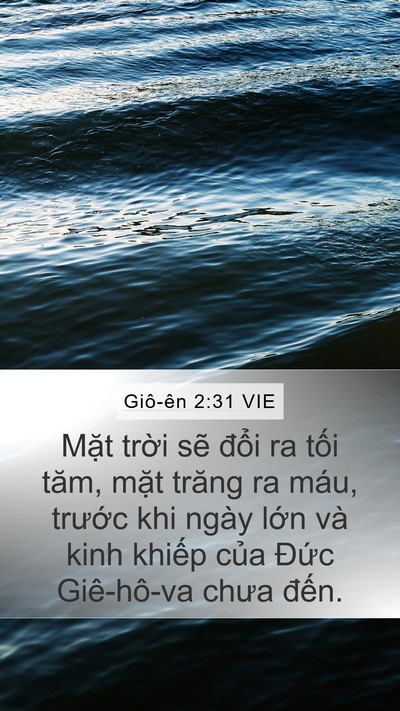 Giô-ên 2:31 VIE Bible Verse Image
