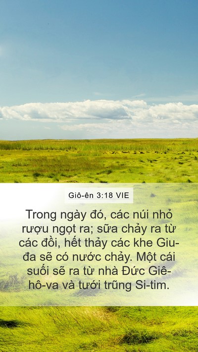 Giô-ên 3:18 VIE Bible Verse Image