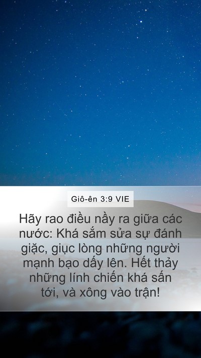 Giô-ên 3:9 VIE Bible Verse Image