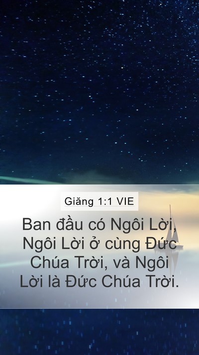 Giăng 1:1 VIE Bible Verse Image